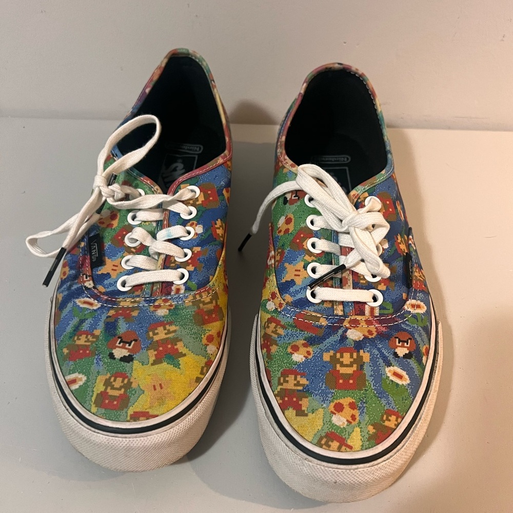 Vans Multicolor Pixel Mario Print Sneakers